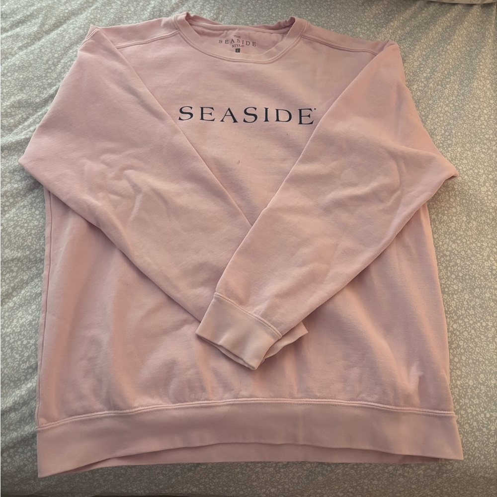 SEASIDE FL PINK SWEATSHIRT